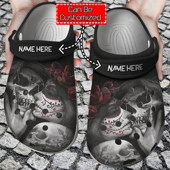 Skull Shoes - Skull Dead Kiss Clog Shoes For Men And Women - Monsterry DE