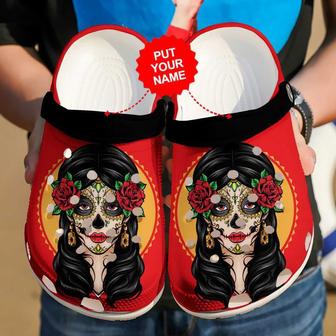 Skull - Skull Girl Clog Shoes For Men And Women - Monsterry DE