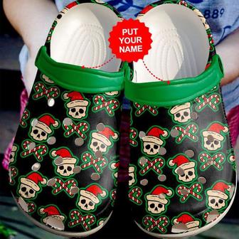 Skull - Skull Santa Clog Shoes For Men And Women - Monsterry CA