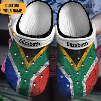 South African Flag For Men And Women Rubber Clog Shoes Comfy Footwear - Monsterry