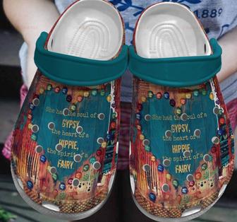Spirit Of A Fairy Hippie Gift For Lover Rubber Clog Shoes Comfy Footwear - Monsterry DE