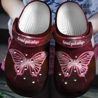Spread Your Wings Shoes - Magical Butterfly Clogs Birthday Gift - Monsterry AU