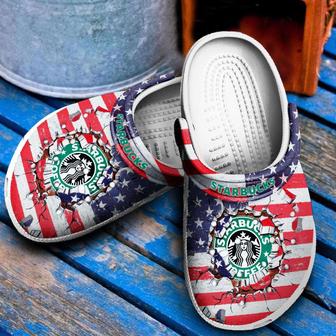 Star Buck American Flag Rubber Clog Shoes Comfy Footwear - Monsterry DE