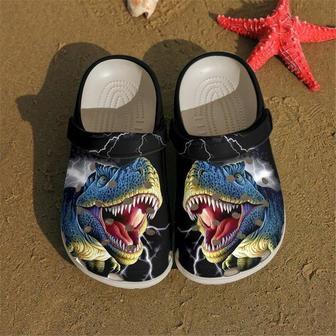 T-Rex Angry 102 Gift For Lover Rubber Clog Shoes Comfy Footwear - Monsterry CA