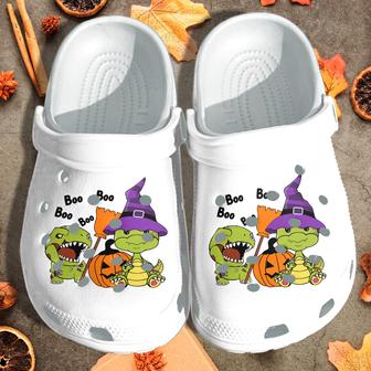 T-Rex Dinosaur Halloween Custom Shoes - Halloween Cartoon Outdoor Shoes Birthday Gift For Boy Girl - Monsterry CA