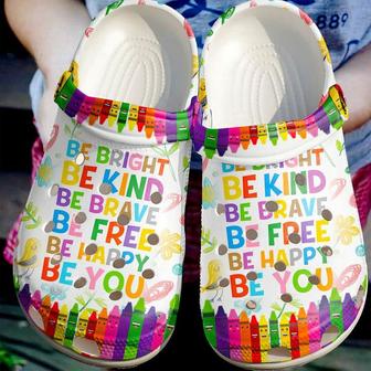 Teacher Be You 102 Gift For Lover Rubber Clog Shoes Comfy Footwear - Monsterry DE