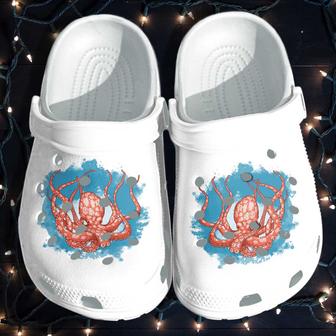 The Octopus Ocean Beach Shoes - Octopus Lover Croc Shoes Gifts Men Women - Monsterry CA
