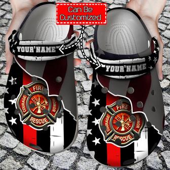 Thin Red Line Clog Shoes Firefighter - Monsterry UK