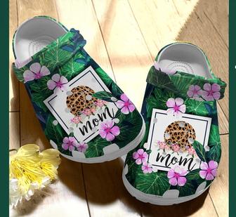Tropical Mom Basketball Pattern Rubber Clog Shoes Comfy Footwear - Monsterry DE