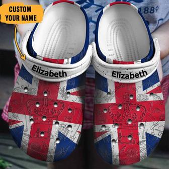 Uk Flag For Men And Women Rubber Clog Shoes Comfy Footwear - Monsterry