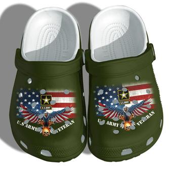 Us Army Veteran Custom Shoes Fathers Day Gifts Grandpa Husband - Eagle America Flag Outdoor Shoes Gifts For Men Women - Monsterry UK