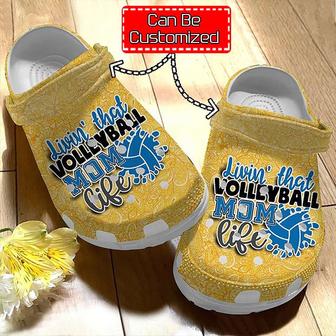 Volleyball Mom Gold Indian Doodle Ornament Clog Shoes Sport - Monsterry DE