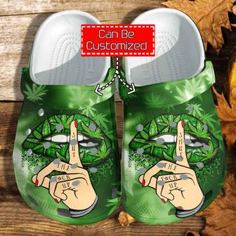 Weed Lip Smoke Clog Shoes Custom - Monsterry AU