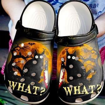 What Black Cat Rubber Clog Shoes Comfy Footwear - Monsterry