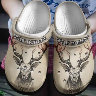 Winter Spring Deer Girl Shoes - Deer Hunter Custom Shoe Christmas Gift For Mom Grandpa Daughter - Monsterry AU