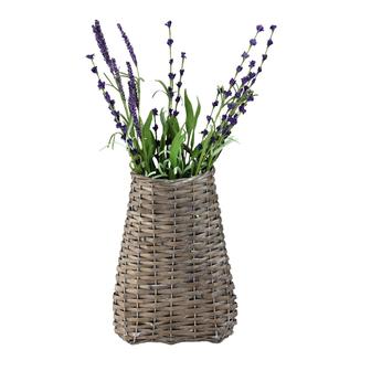 Country Rustic Brown Willow Woven Decorative Hanging Baskets 13.5" with Handle | Rusticozy CA