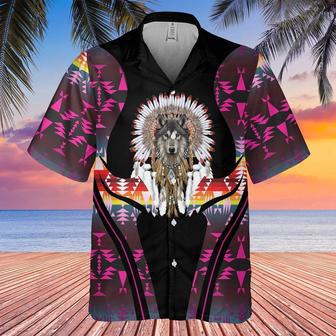 Assert Your Unique Identity With Wolf Graphic Native American Hawaiian Shirt, Native America Shirt, Native American Hawaiian Shirt | Newhawaiianshirts AU