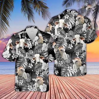 Brahman Cattle Grey Hawaiian Shirt, Farm Hawaiian Shirt, Farmer Hawaii | Newhawaiianshirts AU