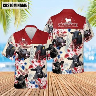 Cattle Custom Name And Farm Name Hawaiian Shirts, Farm Hawaiian Shirt, Farmer Hawaii | Newhawaiianshirts AU