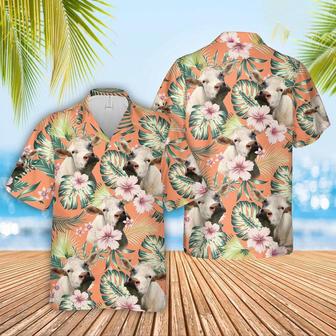 Charolais Summer Happiness Floral Farm Hawaiian Shirt, Farm Hawaiian Shirt, Farmer Hawaii | Newhawaiianshirts DE