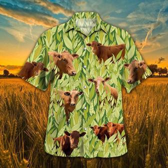 Cow In Green Corn Field All Over Printed Hawaiian Shirt, Farm Hawaiian Shirt, Farmer Hawaii | Newhawaiianshirts AU