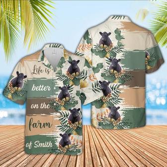 Custom Name Belted Galloway Life Is Better On The Farm Hawaiian Shirt, Farm Hawaiian Shirt, Farmer Hawaii | Newhawaiianshirts CA