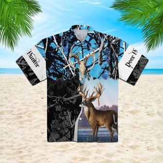 Deer By The Lake Inside Forest Blue All Printed Hawaiian Shirt, Farm Hawaiian Shirt, Farmer Hawaii | Newhawaiianshirts AU