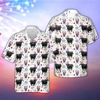 Dexter American Flag And Firework Pattern Hawaiian Shirt, Farm Hawaiian Shirt, Farmer Hawaii | Newhawaiianshirts DE