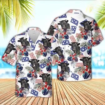 Dexter American Little Flowers And Flag Pattern Hawaiian Shirt, Farm Hawaiian Shirt, Farmer Hawaii | Newhawaiianshirts CA