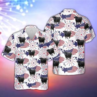 Dexter Happy Firework Flag Hawaiian Shirt, Farm Hawaiian Shirt, Farmer Hawaii | Newhawaiianshirts CA