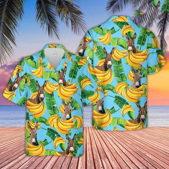 Donkey Banana Pattern Hawaiian Shirt, Farm Hawaiian Shirt, Farmer Hawaii | Newhawaiianshirts DE