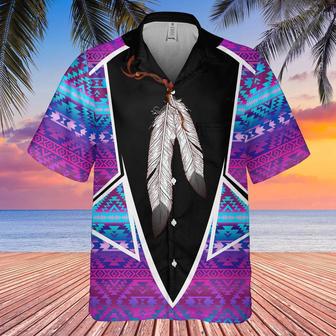 Dreaming Feather Native American Hawaiian Shirt, America Shirt, Native American Hawaiian Shirt | Newhawaiianshirts AU