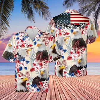 Eagle Lover American Flag Hawaiian Flowers All Over Printed Hawaiian Shirt, Farm Hawaiian Shirt, Farmer Hawaii | Newhawaiianshirts AU