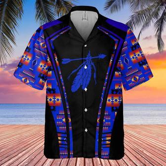 Feather Brings Luck Native American Hawaiian Shirt, America Shirt, Native American Hawaiian Shirt | Newhawaiianshirts AU