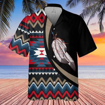 Feather For Men Edgy And Strong Native American Hawaiian Shirt, America Shirt, Native American Hawaiian Shirt | Newhawaiianshirts AU