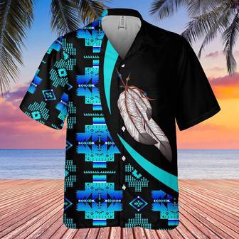 Feather For Party Luxurious And Impressive Native American Hawaiian Shirt, America Shirt, Native American Hawaiian Shirt | Newhawaiianshirts AU