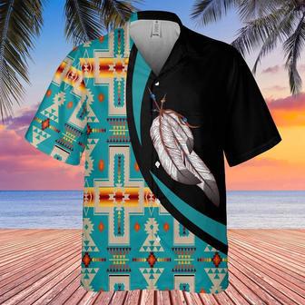 Feather For Women Elegant And Refined Native American Hawaiian Shirt, America Shirt, Native American Hawaiian Shirt | Newhawaiianshirts AU