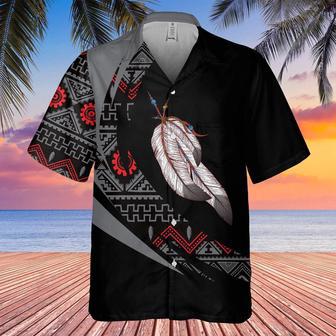 Feather Of Hope Brighten Up Faith Native American Hawaiian Shirt, America Shirt, Native American Hawaiian Shirt | Newhawaiianshirts AU