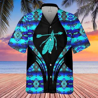 Feather Print Product Native American Hawaiian Shirt, America Shirt, Native American Hawaiian Shirt | Newhawaiianshirts AU