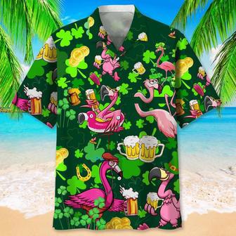 Flamingo Clover All Over Printed Hawaiian Shirt, Farm Hawaiian Shirt, Farmer Hawaii | Newhawaiianshirts AU