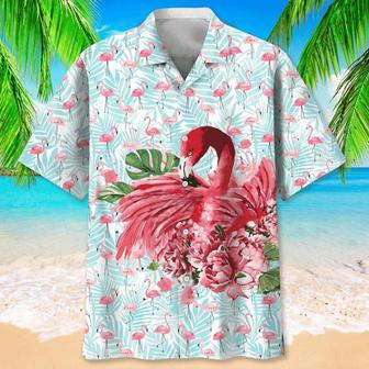 Flamingo Pattern All Over Printed Hawaiian Shirt, Farm Hawaiian Shirt, Farmer Hawaii | Newhawaiianshirts AU