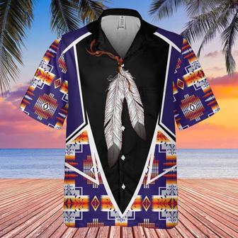 Flying Feather Native American Hawaiian Shirt, America Shirt, Native American Hawaiian Shirt | Newhawaiianshirts AU