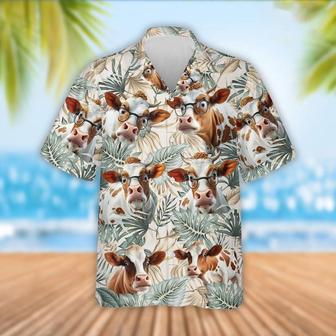 Funny Dexter Tropical Leaf Pattern Hawaiian Shirt, Farm Hawaiian Shirt, Farmer Hawaii | Newhawaiianshirts CA