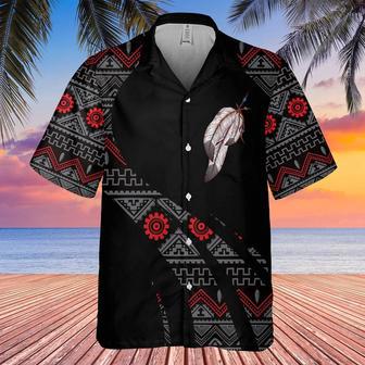 Glittering Feather Native American Hawaiian Shirt, America Shirt, Native American Hawaiian Shirt | Newhawaiianshirts AU