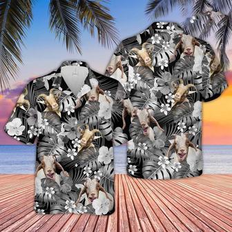 Goat Grey Hawaiian Shirt, Farm Hawaiian Shirt, Farmer Hawaii | Newhawaiianshirts CA