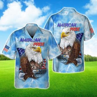 Happy Independence Day American Pride Eagle All Printed Hawaiian Shirt, Farm Hawaiian Shirt, Farmer Hawaii | Newhawaiianshirts AU