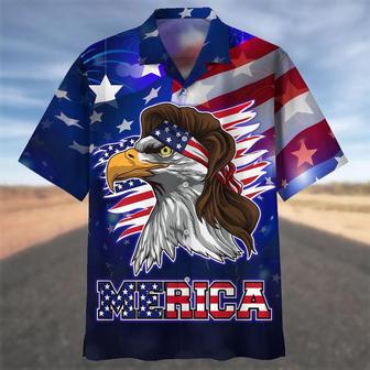 Happy Independence Day Eagle Merica Hawaiian Shirt, Farm Hawaiian Shirt, Farmer Hawaii | Newhawaiianshirts AU