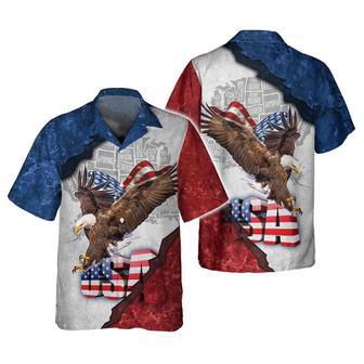 Happy Independence Day Eagle U.S Map All Printed Hawaiian Shirt, Farm Hawaiian Shirt, Farmer Hawaii | Newhawaiianshirts AU