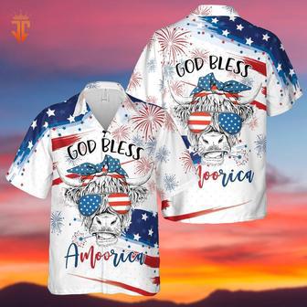 Happy Independence God Bless Amoorica All Over Printed Hawaiian Shirt, Farm Hawaiian Shirt, Farmer Hawaii | Newhawaiianshirts AU