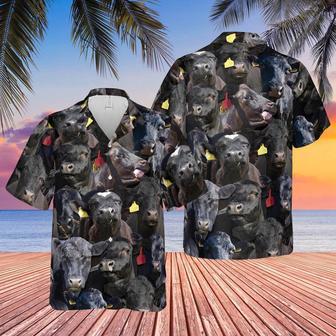 Herd Of Black Angus All Over Printed Hawaiian Shirt, Farm Hawaiian Shirt, Farmer Hawaii | Newhawaiianshirts UK